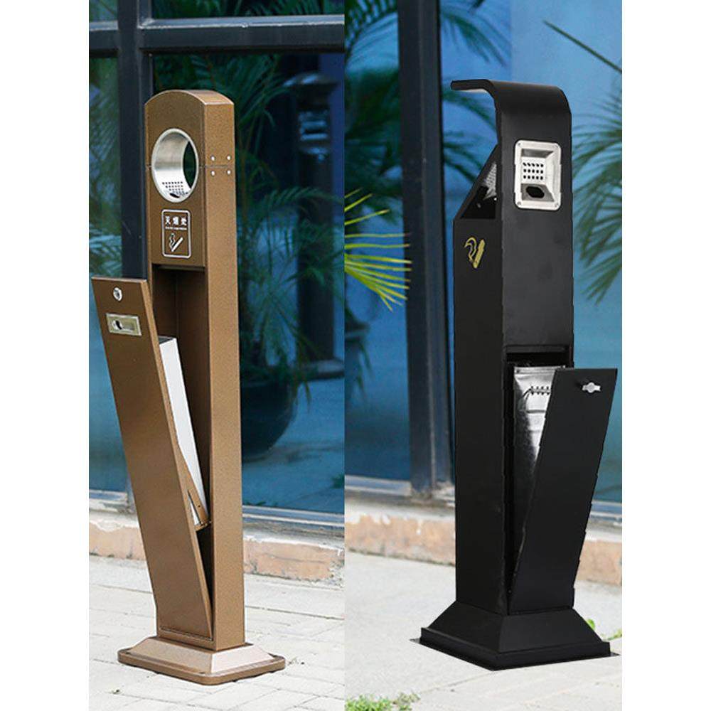 立式室外不锈钢烟柱落地式烟灰缸桶公园公共吸烟区灭烟桶灰杯,淘宝优惠券,粉丝福利购,淘宝优惠卷