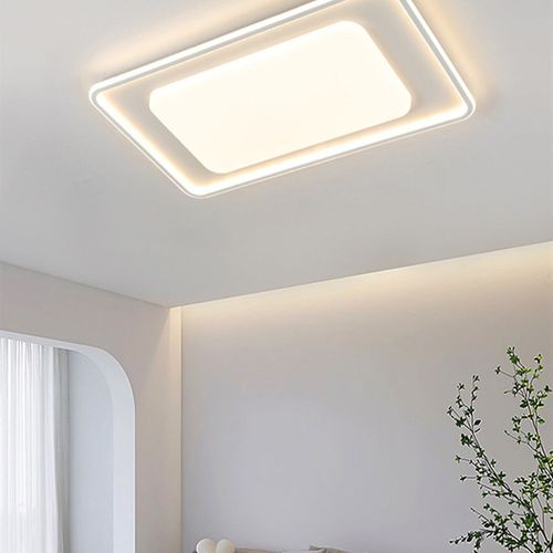 新款客厅灯吸顶灯现代简约大气主卧室奶油风房间护眼led中山灯具 - 图0