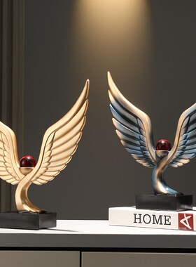 办公室摆件雄鹰大鹏展p翅膀摆件高端大气客厅玄关酒柜装饰大展宏