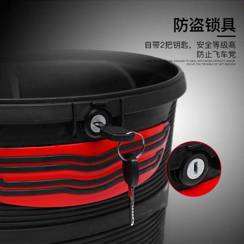 电动车车筐前置物箱通用大号带锁防水折叠电瓶车菜篮子头盔放置箱,淘宝优惠券,粉丝福利购,淘宝优惠卷