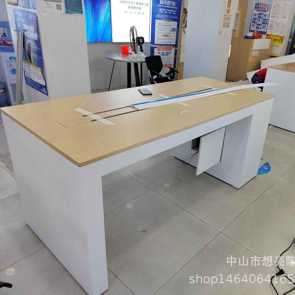 China Mobile E Enterprise Love Home Wall Display Cabinet New House TV Cabinet Size Customized Communication 100 Display Wall