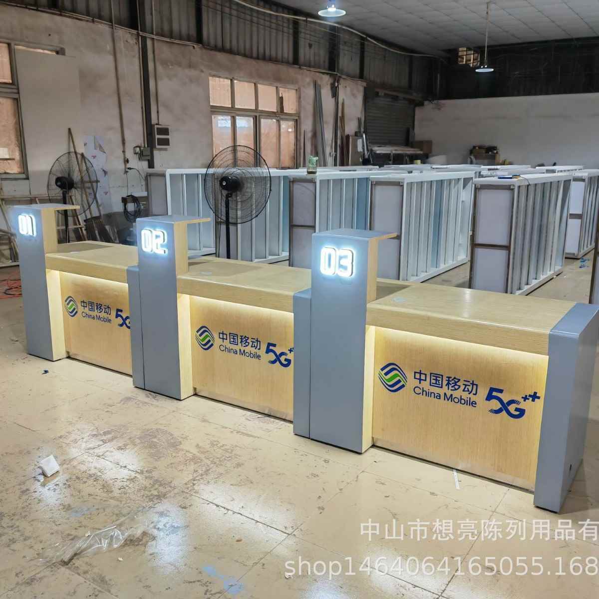 China Mobile E Enterprise Love Home Wall Display Cabinet New House TV Cabinet Size Customized Communication 100 Display Wall