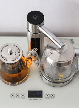 茶吧机2025新款智能语音家用实木全自动下置水桶办公室立式饮水机