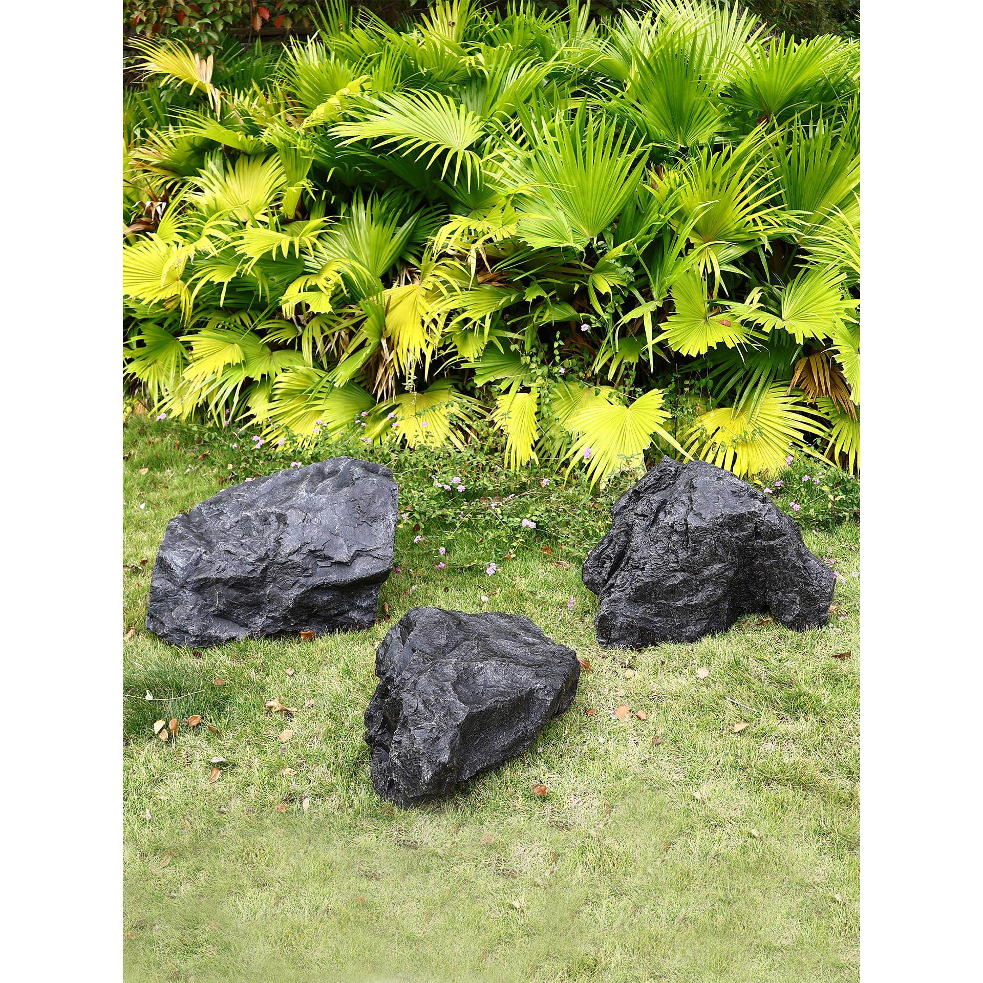 彷玻璃纤维黑山石景观摆件园林道具假山石雕房屋庭院园林装饰,淘宝优惠券,粉丝福利购,淘宝优惠卷