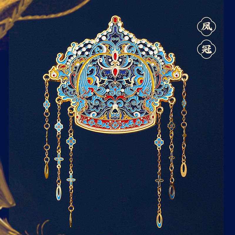 直销新款北京故宫国博凤冠冰箱贴文创旅游古城精美博物馆西安上海