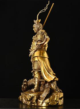 新款直销黄铜猴子摆件 齐天大圣踏龙孙悟空斗战胜佛家居饰品工艺