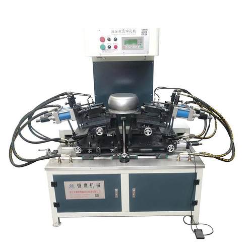 多功能液压双面冲孔机 全自动不锈钢金属打孔机 铝锅数控开孔设备 - 图3