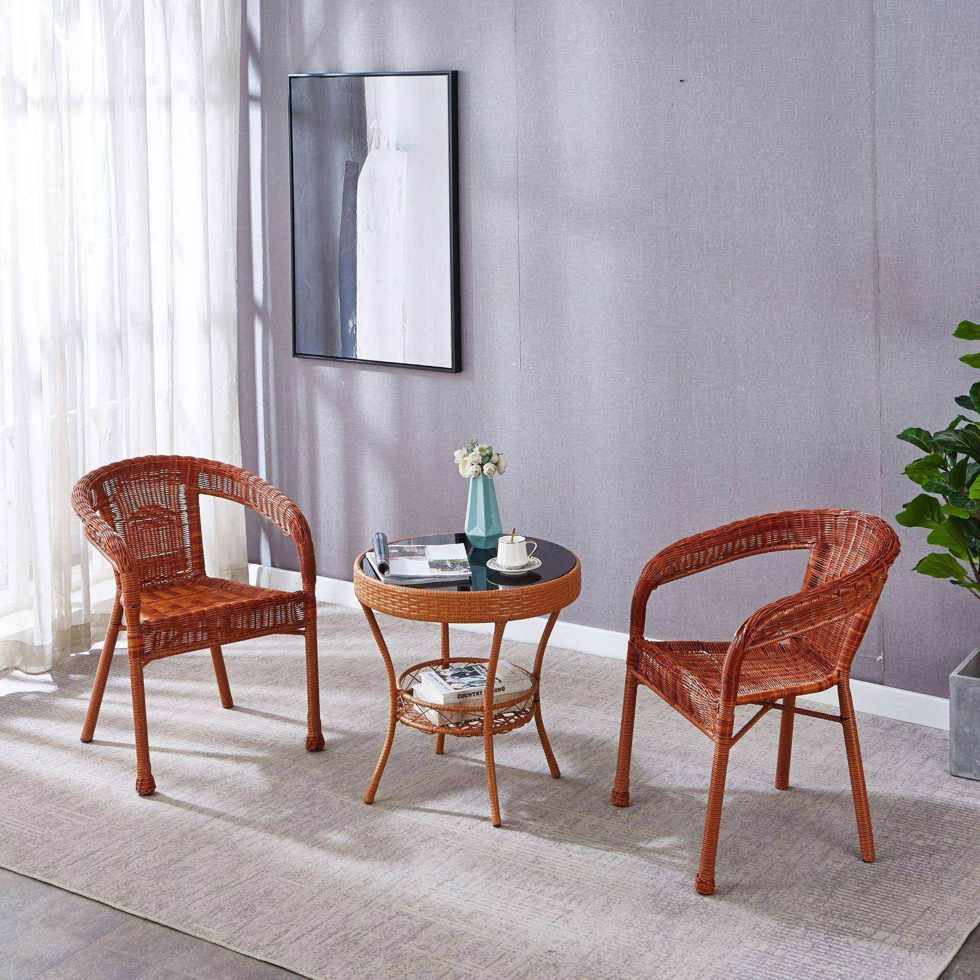 【严选大围椅-2】阳台椅子用背靠椅人户外小藤椅藤编家专用单老人,淘宝优惠券,粉丝福利购,淘宝优惠卷