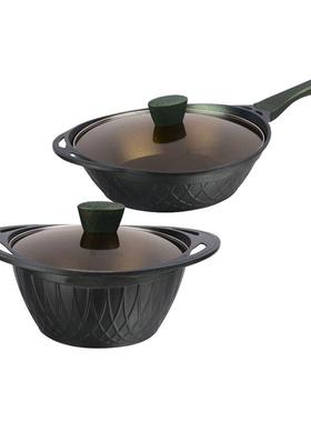 样板房锅装饰厨房厨具锅装饰不锈钢陶瓷搪瓷锅组合道具装饰