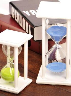 创意时间沙漏计时器15/30/45/60分钟儿童防摔创意计时沙漏摆件