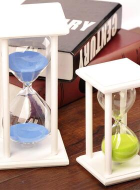 创意时间沙漏计时器15/30/45/60分钟儿童防摔创意计时沙漏摆件