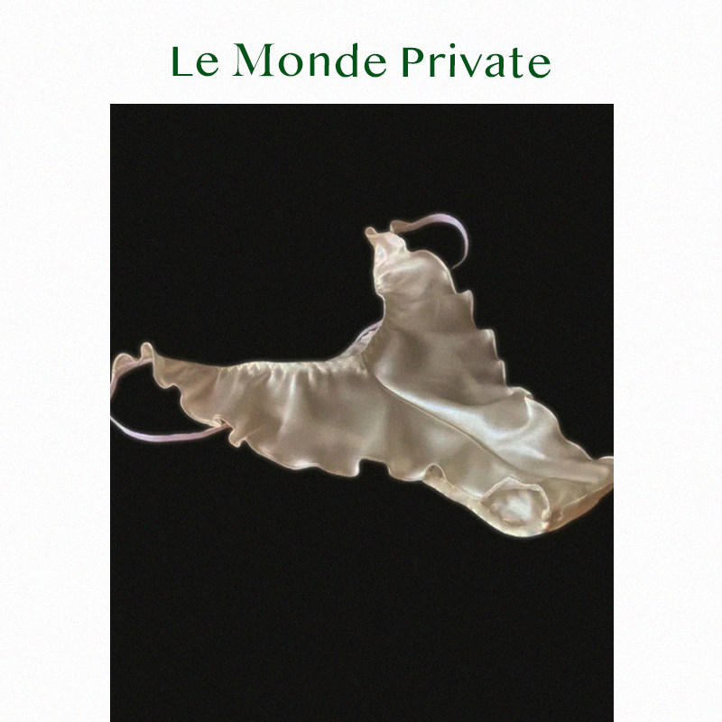 LeMondePrivate「丝逸Silk」真丝荷叶边三角T字内裤,淘宝优惠券,粉丝福利购,淘宝优惠卷