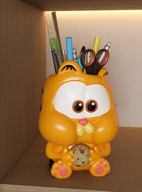 可爱笔筒毛笔学生桌面高颜值斜插式收纳盒设计感小众桌边超大容量