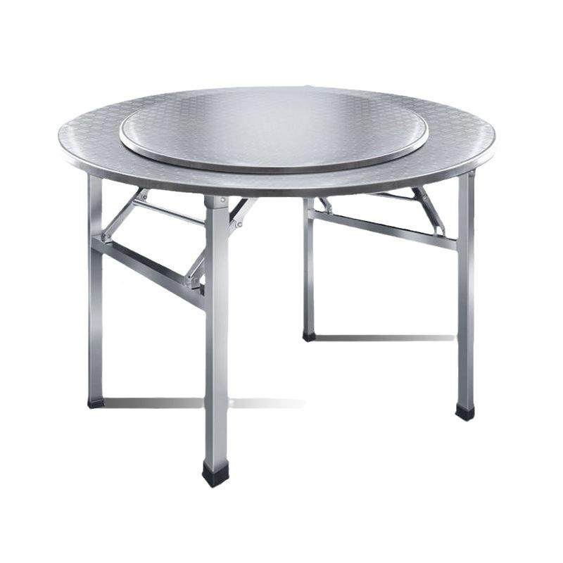 特厚锈折叠带盘不子钢桌圆可移动酒席656圆桌酒店大排档餐桌摆摊,淘宝优惠券,粉丝福利购,淘宝优惠卷