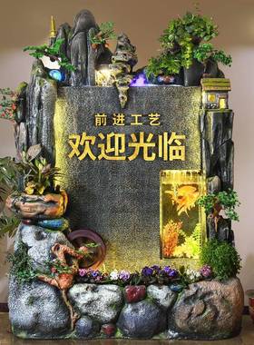 大型欧式水水墙屏风球假山流鱼水喷泉酒店花园庭院池水景观928装