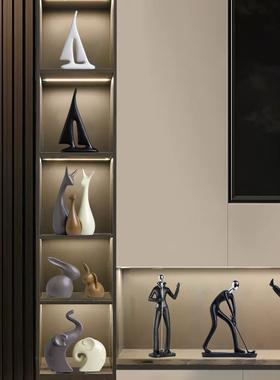 简约北欧轻奢高级感客厅酒柜摆件家居装饰品桌面电视柜高档次软装