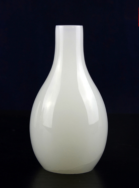 玉石小花瓶客厅书房办公室摆件家居装饰乔迁新居礼物艺术工艺笔筒