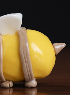 东方泥土《勤劳》纯手工创意蜜蜂小动物摆件居家办公室桌面装饰品