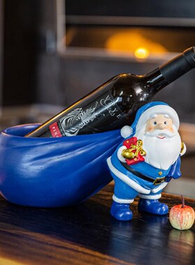 圣诞老人收纳摆件客厅茶几摆设样板房橱窗装饰场景布置圣诞节礼物