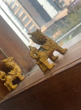 纯铜招财b貔貅摆件镇宅仿古纯铜貔貅办公室摆设工艺品门厅玄关财