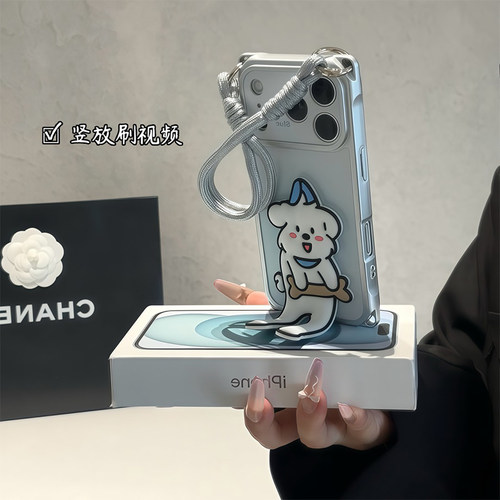 情侣网红晕染猫咪支架适用苹果17Pro手机壳iPhone16max13小米17华为mate70pura80k90reno14荣耀400x300一加15 - 图3