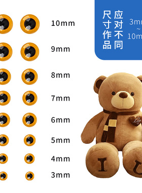 面塑糖艺雕刻仿生黑玻璃眼睛