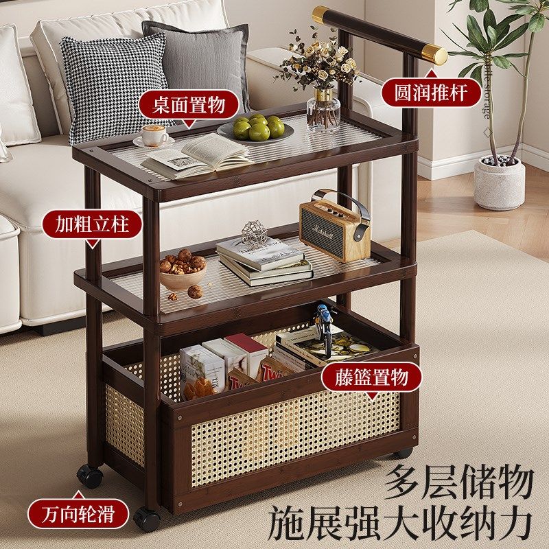 可移动茶几小推车沙发边几创意角几客厅2025新款侧边柜轻奢高级感,淘宝优惠券,粉丝福利购,淘宝优惠卷