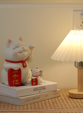 创意招财猫钥匙收纳摆件进门入户玄关家居装饰乔迁新居开业送礼物