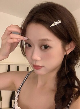 精致mini银色系发夹碎发鸭嘴夹