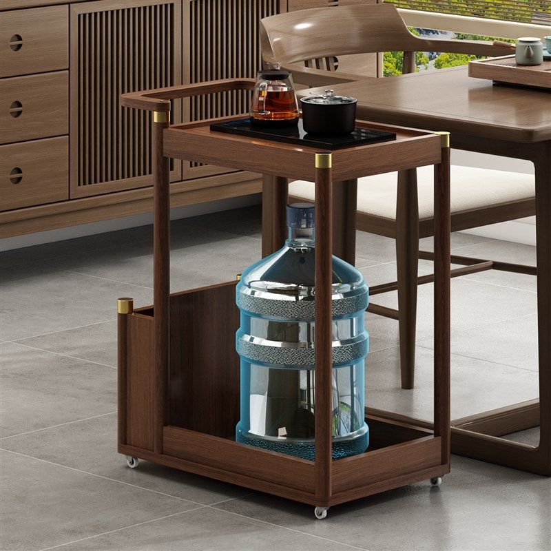 可移动边几小推车客厅沙发边柜中古茶几实木收纳置物架子酒水餐车,淘宝优惠券,粉丝福利购,淘宝优惠卷
