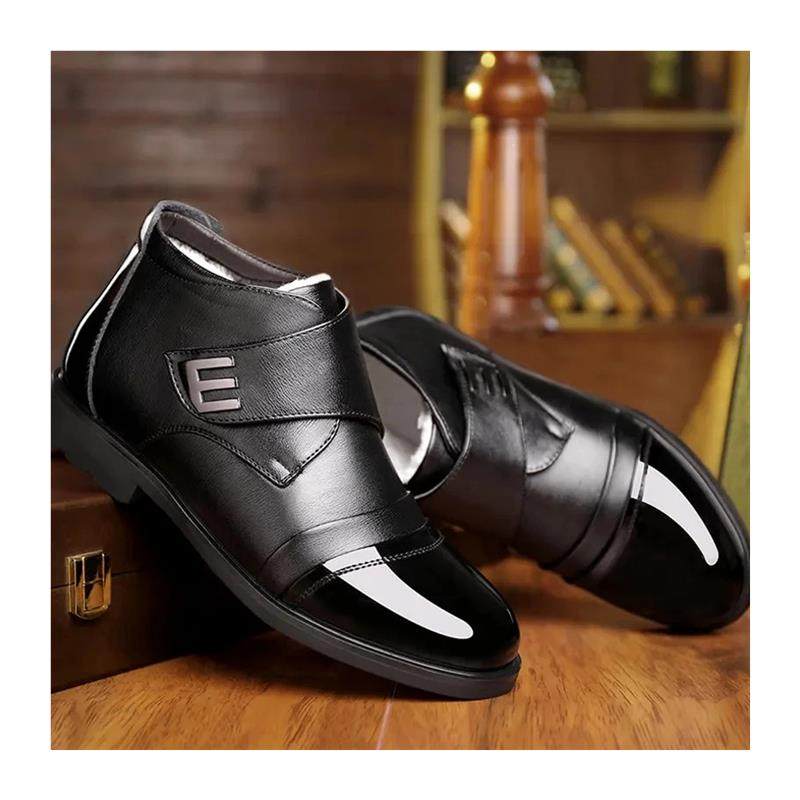 威森精选加绒高端男英伦风棉皮靴潮流百搭男士棉鞋防滑爸爸鞋皮鞋,淘宝优惠券,粉丝福利购,淘宝优惠卷