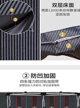 加固防凹折叠床办公室单人床午睡午休床躺椅简易陪护床tω