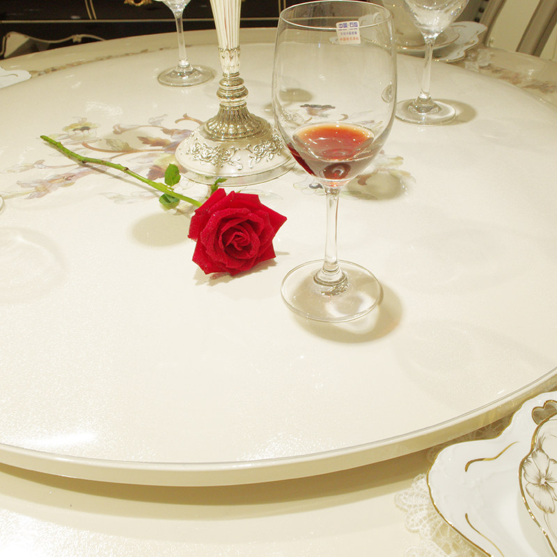 中田水晶板 PVC软玻璃桌布  圆形餐桌垫 防水防烫厚透明塑料桌布,淘宝优惠券,粉丝福利购,淘宝优惠卷