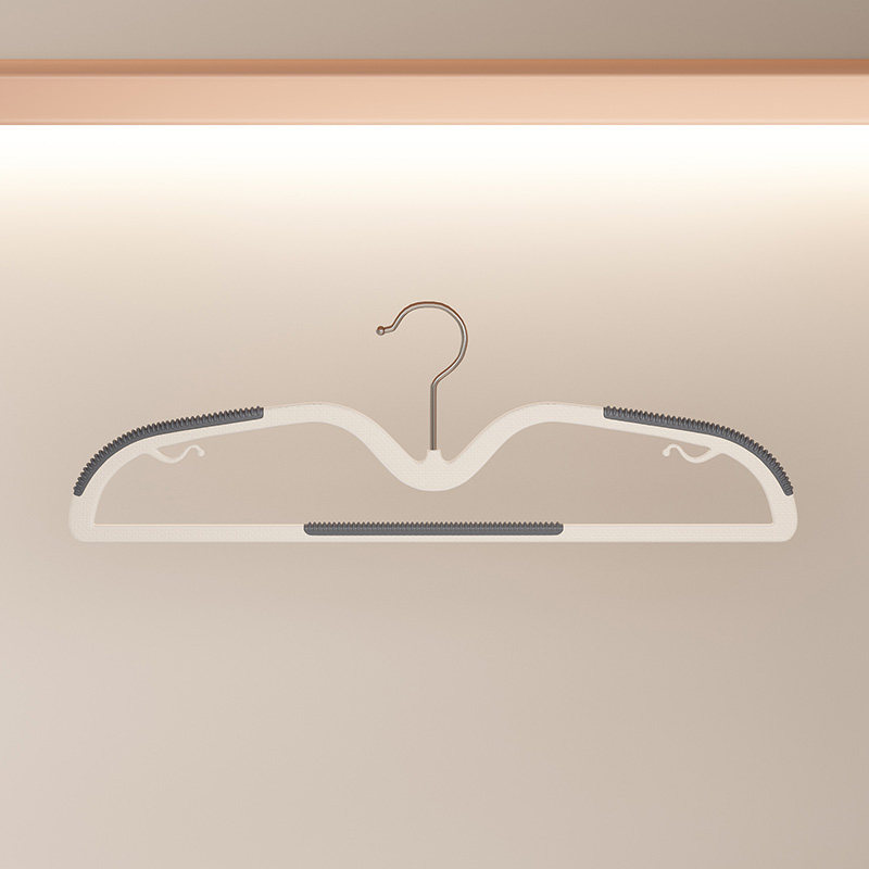短颈矮脖子衣架家用挂衣无痕加厚防肩角衣服挂架晾衣滑不起包衣撑