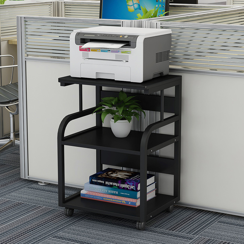 Printer rack multi-layer storage rack simple modern mobile floor-standing desk home mainframe storage rack
