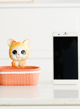 可爱小猫入户玄关收纳摆件存钱筒两用家居饰品客厅门口钥匙收纳