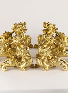 厂家铜貔貅摆摆件对财福貔貅站貔貅一家对一居工艺290品饰