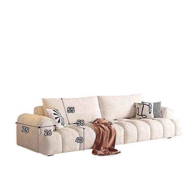 布泡芙花糖艺沙发式奶油风3-2-3诧法寂风客厅棉现代简约小户型云,淘宝优惠券,粉丝福利购,淘宝优惠卷