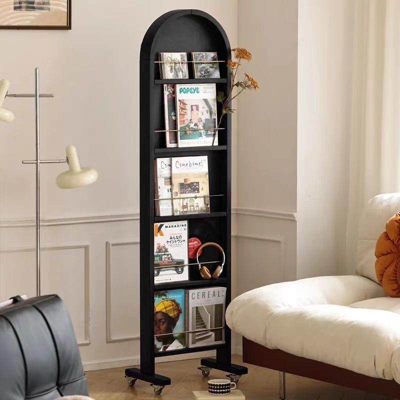 复古衣穿镜拱形穿衣试卧室橡胶木全身双镜面落地式杂志架客厅装饰,淘宝优惠券,粉丝福利购,淘宝优惠卷