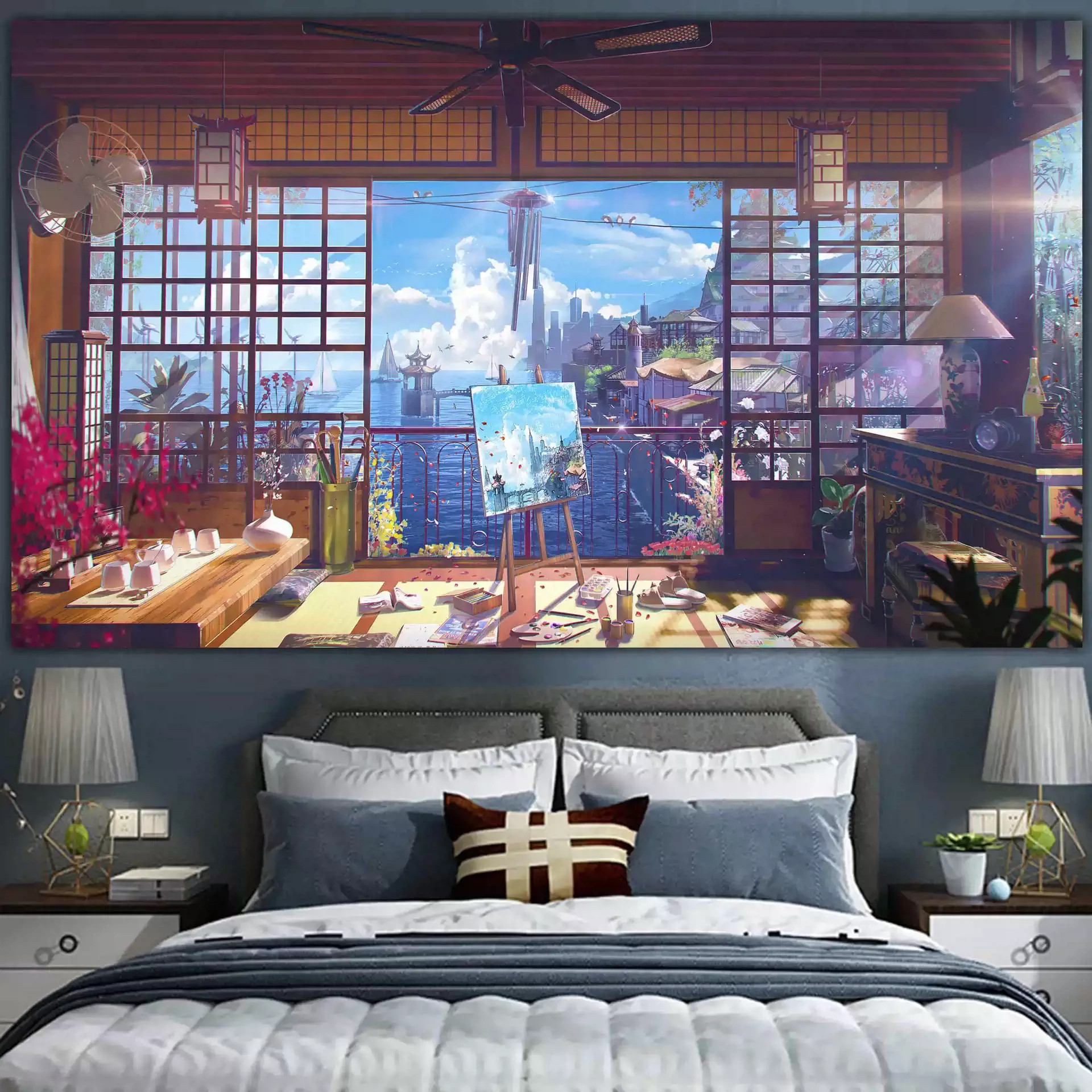 深圳香港上门贴墙纸包施工客厅卧室刺绣墙布无缝全屋简约背景壁画,淘宝优惠券,粉丝福利购,淘宝优惠卷