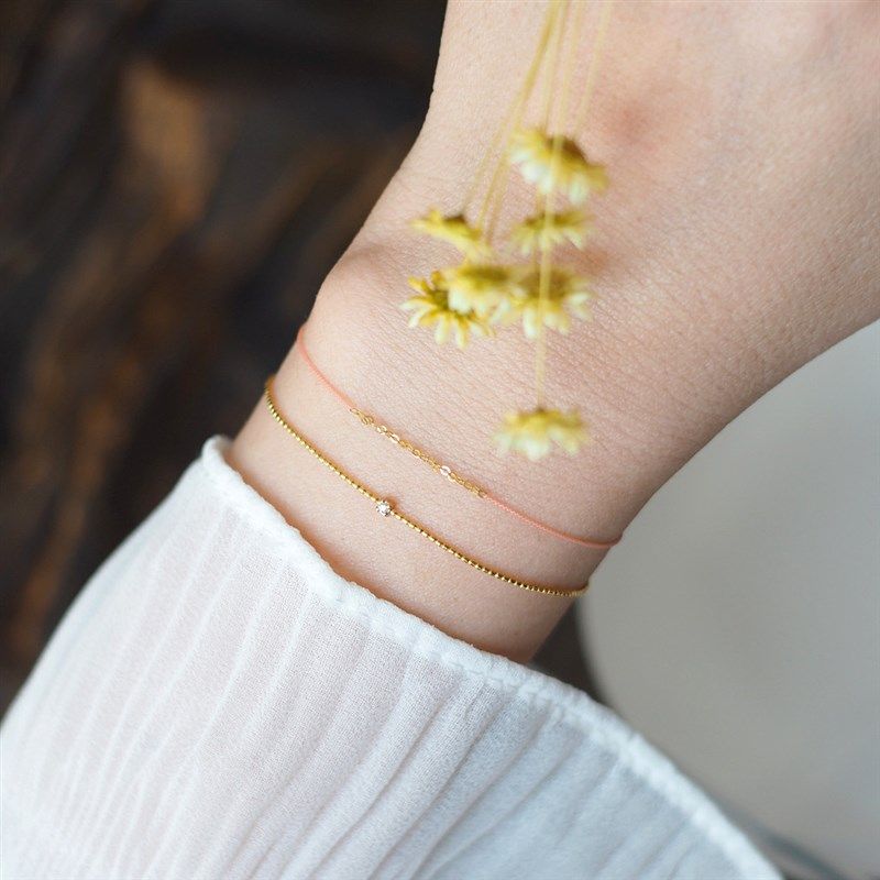 手工编织本命年红绳手链18K金双层链条百搭抽拉手绳男女情侣礼物,淘宝优惠券,粉丝福利购,淘宝优惠卷