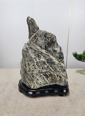 灵璧石原石纯天然无修饰八音磬石奇石收藏山峰意境装饰精品摆件