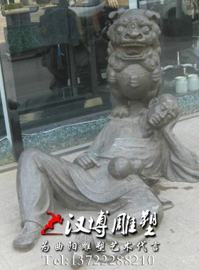 玻璃钢仿铜雕塑酒文化雕塑赶车送酒人物雕塑户外广场景观雕塑定制