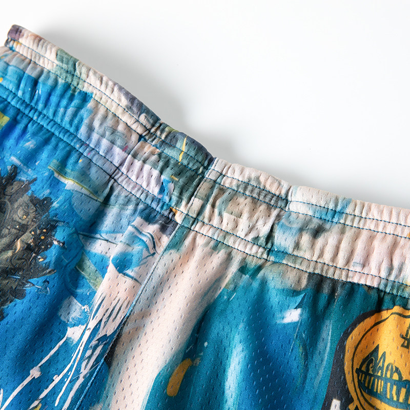 Neuink jeff Hamilton新款阿克伦双子满印印花篮球运动短裤男款,淘宝优惠券,粉丝福利购,淘宝优惠卷