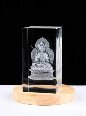 热销水晶玻璃千手观世音菩萨千手观音佛像觀音佛堂家用供奉内雕摆