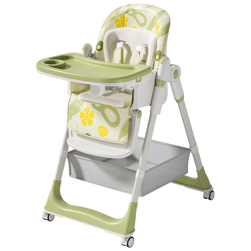 Baby dining chair, baby and children's home dining table and chair, can sit and lie down, portable multi-functional learning chair