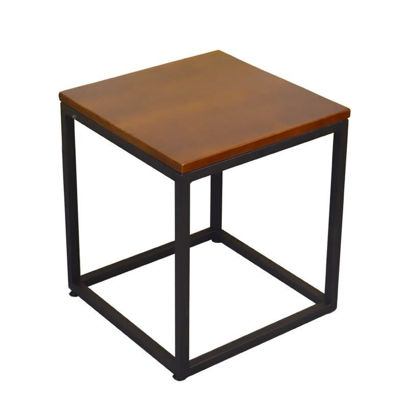 4H简约现代实木茶几桌客厅家用方几方形边几沙发角几铁艺咖啡桌组,淘宝优惠券,粉丝福利购,淘宝优惠卷