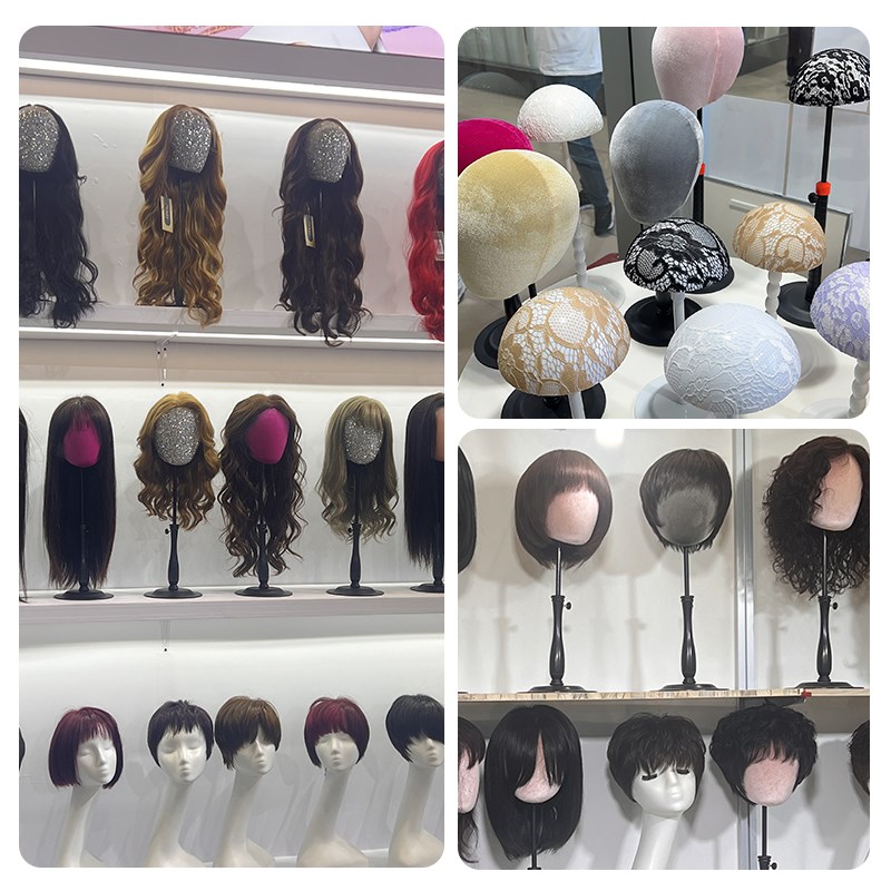 热销假发支架头模展会放置架子展示支撑架固定托高端假毛收纳模型 - 图2