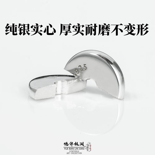 一顺珠宝s925纯银隔片直切隔片超薄文玩配饰手串实心隔片垫片配件 - 图0