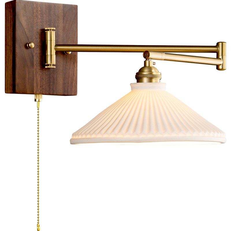 美式复古折叠壁灯侘寂风民宿餐厅过道墙灯网红摇臂旋转卧室床头灯,淘宝优惠券,粉丝福利购,淘宝优惠卷